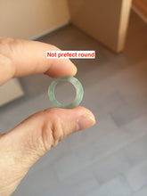Load image into Gallery viewer, 14.3-17.3mm 100% natural type A icy watery light green jadeite jade band ring beads group BL10
