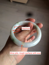 Load image into Gallery viewer, 57mm certified Type A 100% Natural green/red/white jadeite jade bangle BF38-1465