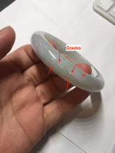 Load image into Gallery viewer, 55.6mm Certified type A 100% Natural light green/purple/white Jadeite bangle BK126-0252