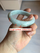 Load image into Gallery viewer, 56.8mm certified Type A 100% Natural light green brown Jadeite Jade bangle D141-4034