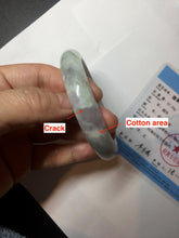 Load image into Gallery viewer, 58.5mm Certified Type A 100% Natural white/light purple/green Jadeite Jade bangle BF121-1927