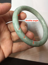 Load image into Gallery viewer, 58.5mm certified Type A 100% Natural light green round cut Jadeite Jade bangle PB264-3255