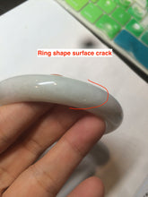 Load image into Gallery viewer, 57mm certified 100% natural type A light green/white jadeite jade bangle AX83-5063