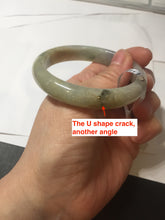 Load image into Gallery viewer, 53.8mm certified Type A 100% Natural icy light green/yellow/purple Jadeite Jade bangle F100-3517