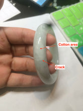 Load image into Gallery viewer, 55.5mm Certified 100% Natural type A light green Jadeite Jade bangle AX84-2843