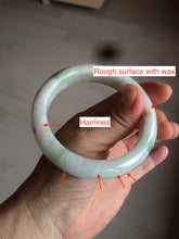 Load image into Gallery viewer, 57mm certified Type A 100% Natural green/red/white jadeite jade bangle BF38-1465