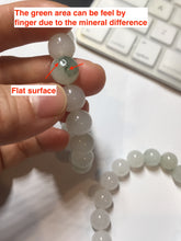 Load image into Gallery viewer, 10-10.5mm 100% natural icy watery clear white light green Quartzite beads Bracelet CB82 Add on item