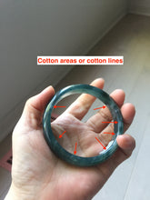 Load image into Gallery viewer, 60.8mm Certified Type A 100% Natural dark green/blue/gray/black Guatemala Jadeite bangle PJ144-1479