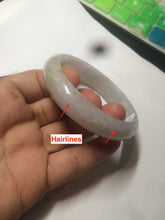 Load image into Gallery viewer, 55mm Certified type A 100% Natural green/white/purple/orange Jadeite bangle H115-6185