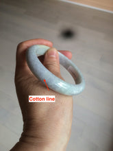 Load image into Gallery viewer, 58mm certified 100% natural light white/green/purple/yellow (Fu Lu Shou) jadeite jade bangle A102-1371