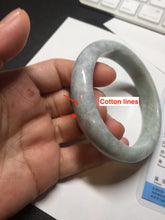 Load image into Gallery viewer, 59mm Certified Type A 100% Natural sunny green purple Jadeite Jade bangle BP38-1181
