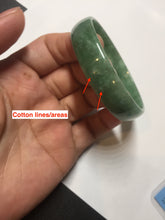 Load image into Gallery viewer, 52.8mm certified 100% natural Type A forest green dark green jadeite jade bangle BP15-8593