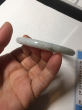 Load image into Gallery viewer, 54mm 100% natural Type A green white slim round cut jadeite jade bangle BL101-4674