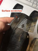 Load image into Gallery viewer, 11x5cm 100% Natural black yellow Buffalo Horn Comb big flaws group XY107