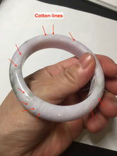 Load image into Gallery viewer, 53.5mm 100% natural certified light green purple pink jadeite jade bangle BN34-4503