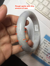 Load image into Gallery viewer, 62.5mm certified 100% natural Type A light purple/white jadeite jade bangle PA11-6113