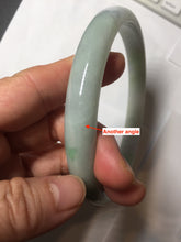 Load image into Gallery viewer, Etsy 已经列 80mm certified Type A 100% Natural sunny green purple yellow(FU LU SHOU 福禄寿) plus size Jadeite Jade bangle BG212-5428