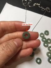 Load image into Gallery viewer, 9.5-10mm Type A 100% Natural light green Guatemala Jadeite Jade small safty ring pendant group PC192 Add on item