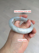 Load image into Gallery viewer, 54.8mm certified type A 100% Natural icy watery green/white/brown jadeite jade bangle Z126-4403