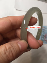 Load image into Gallery viewer, 卖了 54mm Certified 100% Natural icy gray black (灰冰) nephrite jade bangle HT137-3358