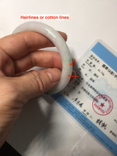 Load image into Gallery viewer, 54.3mm Certified Type A 100% Natural light green purple(春带彩) round cut jadeite Jade bangle AA82-4936