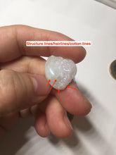 Load image into Gallery viewer, 100% Natural type A light purple white happy Buddha jadeite pendant BP182