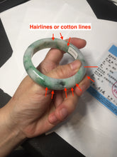 Load image into Gallery viewer, 53.7mm Certified 100% natural Type A sunny green purple jadeite jade bangle BQ33-4150