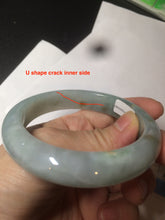 Load image into Gallery viewer, 57.4mm Certified Type A 100% Natural light yellow/blue/green Jadeite Jade bangle BK22-4406