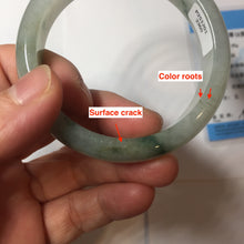 Load image into Gallery viewer, 52.3mm Certified Type A 100% Natural light green white Jadeite bangle PB290-3360