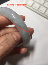 Load image into Gallery viewer, 57mm certified 100% natural Type A icy light green/purple jadeite jade bangle PE5-0306