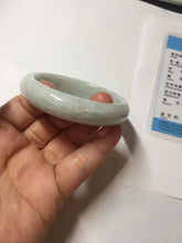 Load image into Gallery viewer, 51mm certified Type A 100% Natura light sunny green white purple Jadeite jade bangle PA241-4668