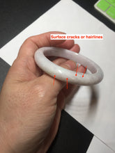 Load image into Gallery viewer, 54mm Certified Type A 100% Natural sunny green/white/purple Jadeite Jade bangle BL6-0372