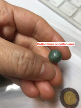 Load image into Gallery viewer, 10-10.5mm Type A 100% Natural light green dark green/gray(油青) Jadeite Jade bead pendant group PC194 Add on item