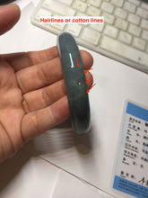Load image into Gallery viewer, 62.2mm Certified Type A 100% Natural dark green/purple/blue/gray/black Guatemala Jadeite bangle AZ143-6427