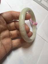 Load image into Gallery viewer, 57.9mm certified Type A 100% Natural beige yellow Jadeite Jade bangle G45-6731