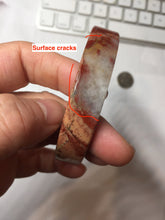 Load image into Gallery viewer, 56mm 100% natural red pink jasper stone(红碧玉,鸡血石) square bangle SY115 Add on item.