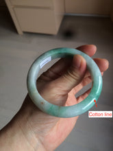 Load image into Gallery viewer, 55.8mm certified 100% natural Type A sunny green/white/red jadeite jade bangle BF80-4482