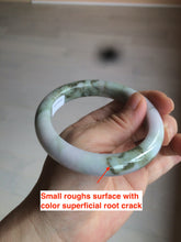 Load image into Gallery viewer, 58.8mm Certified Type A 100% Natural green/purple/brown Jadeite Jade bangle C86-5287