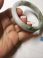 Load image into Gallery viewer, 60mm certificated Type A 100% Natural dark green/brown/purple/black Jadeite Jade bangle BG238-3280