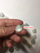 Load image into Gallery viewer, 100% Natural type A light green white small happy buddha (拇指佛) jadeite Jade pendant group F132