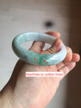 Load image into Gallery viewer, 56.4mm certificated Type A 100% Natural sunny green Jadeite Jade bangle Z129-2352