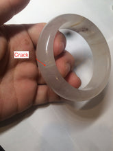 Load image into Gallery viewer, 52mm 100% natural icy light purple/pink Quartzite (Shetaicui jade) bangle SY54