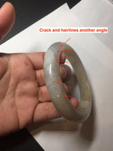 Load image into Gallery viewer, 57.5mm Certified Type A 100% Natural icy watery yellow purple Jadeite Jade bangle BL52-3270