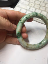 Load image into Gallery viewer, 58mm Certified Type A 100% Natural Sunny Green Brown with Green Floating Flowers Spring on Old Branches (春生旧枝) round cut Jadeite Jade Bangle PC210-6227