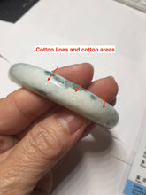 Load image into Gallery viewer, 55.5mm certified 100% natural Type A green white jadeite bangle PD154-6315