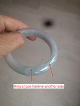 Load image into Gallery viewer, 52mm Certified Type A 100% Natural light green/purple Jadeite Jade bangle Q127-0309