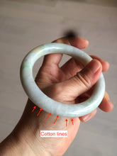 Load image into Gallery viewer, 58.9mm certified 100% natural type A light sunny green/purple/yellow chubby round cut jadeite jade bangle BF37-9225