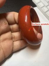 Load image into Gallery viewer, 58mm 100% natural red jasper stone(红碧玉,鸡血石) bangle SY100