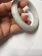 Load image into Gallery viewer, 53.5mm certified 100% natural Type A sunny green white jadeite jade bangle PA259-3846