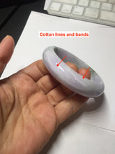 Load image into Gallery viewer, 54.5mm certified 100% natural Type A green light purple Distant Hills in Mist jadeite bangle PA185-4757